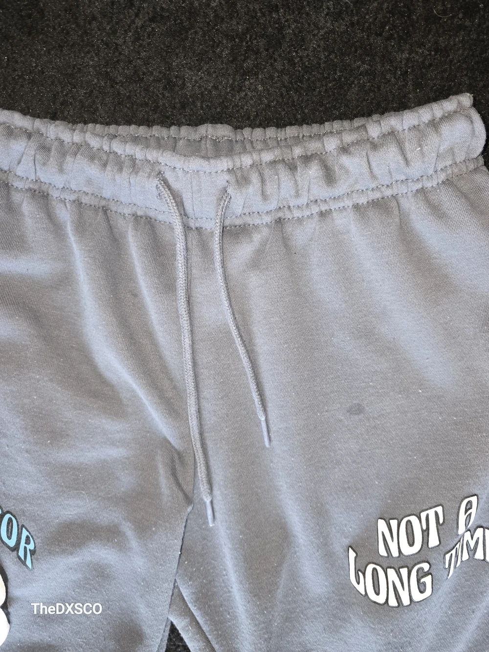 Eighty Eight Gray Joggers with Skull & Skeleton Graphics